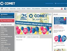 Tablet Screenshot of comet.hr